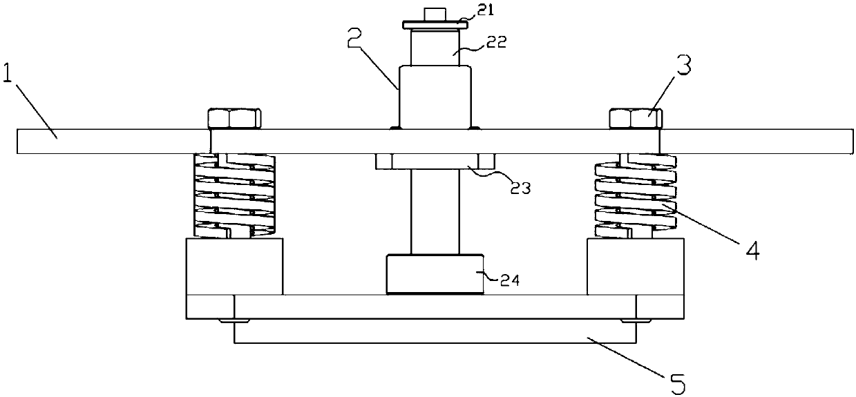 Steering wheel connecting device for AGV (automatic guided vehicle)