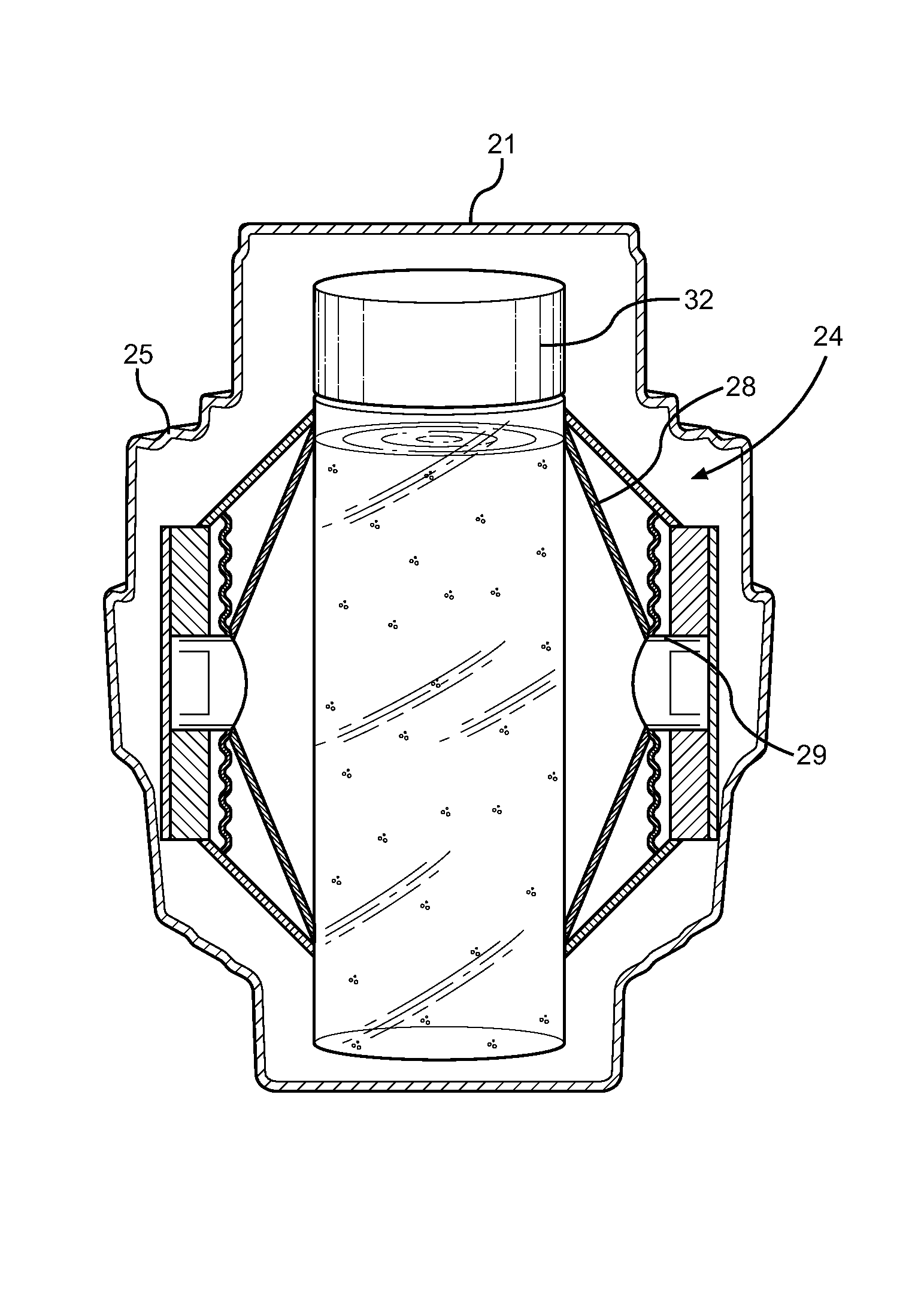 Audio device for altering water structure