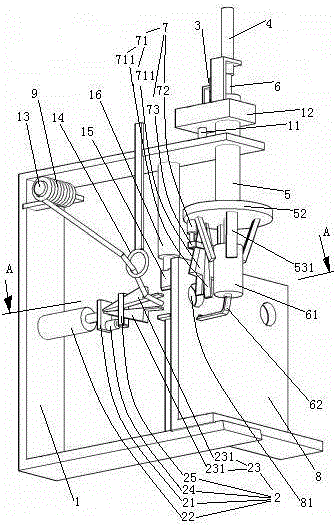 Knotting Mechanism and Method for Knotting Rope for Carrying Paper Bag