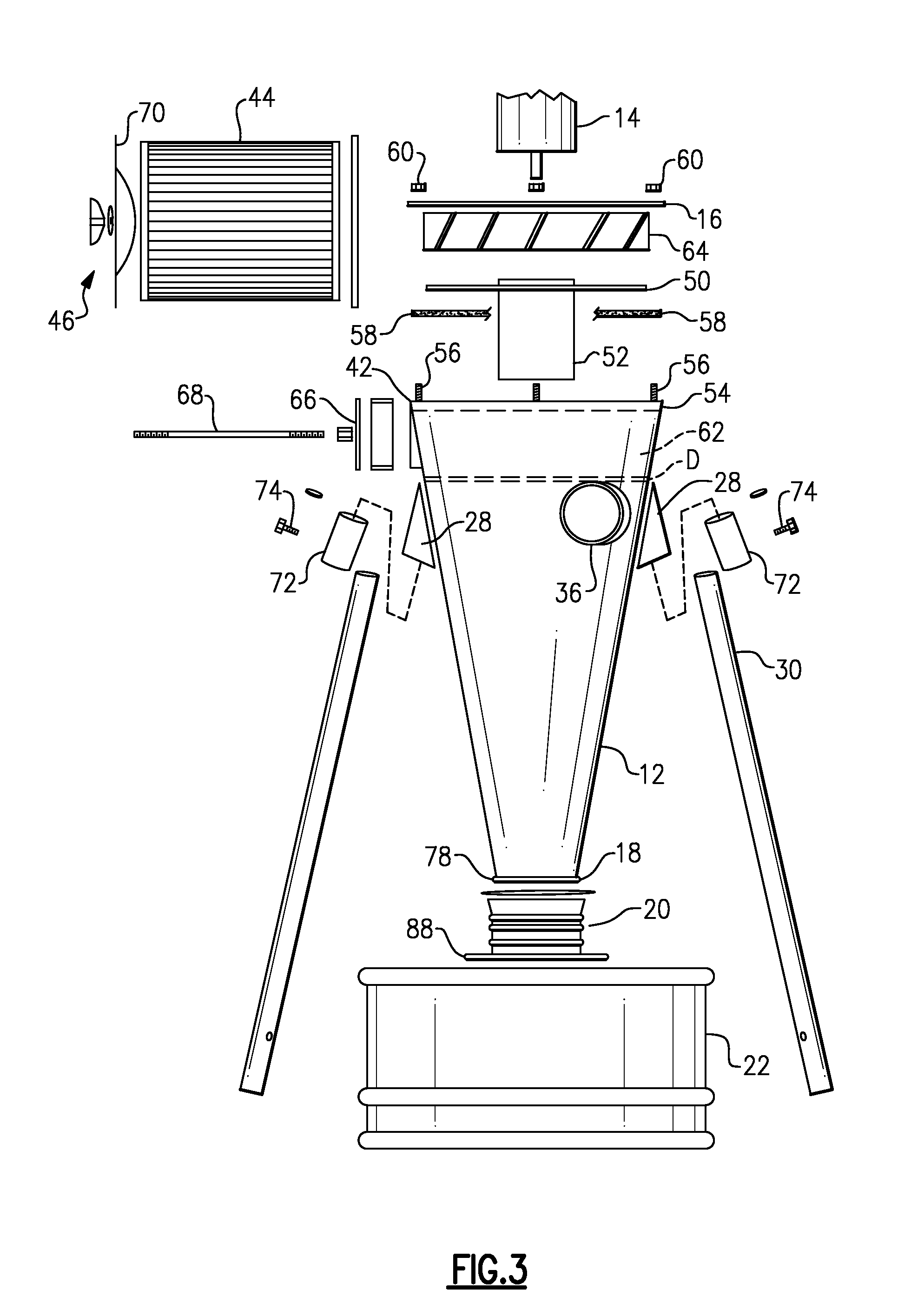 Portable cyclonic dust collector