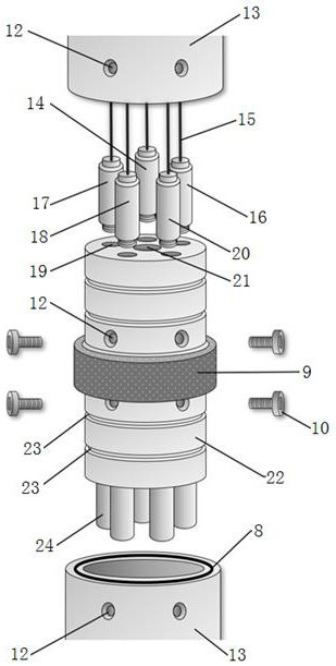 A probe rod and method for multi-parameter in-situ observation of seabed pore water based on fiber grating