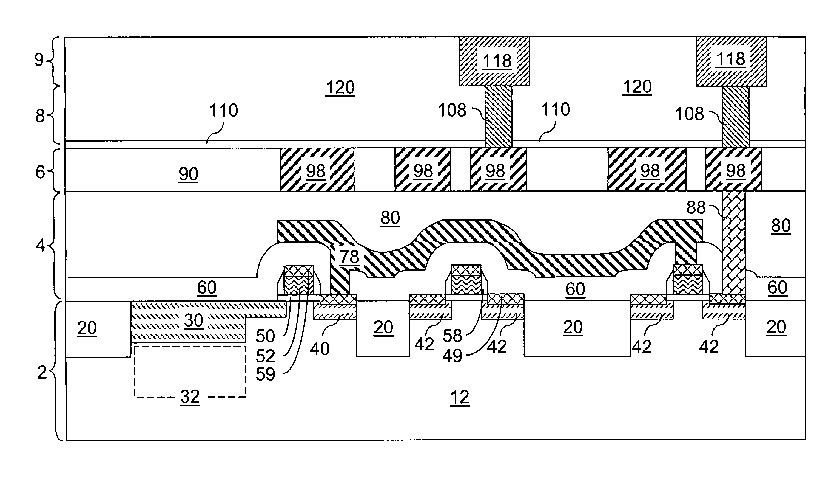 Intralevel conductive light shield