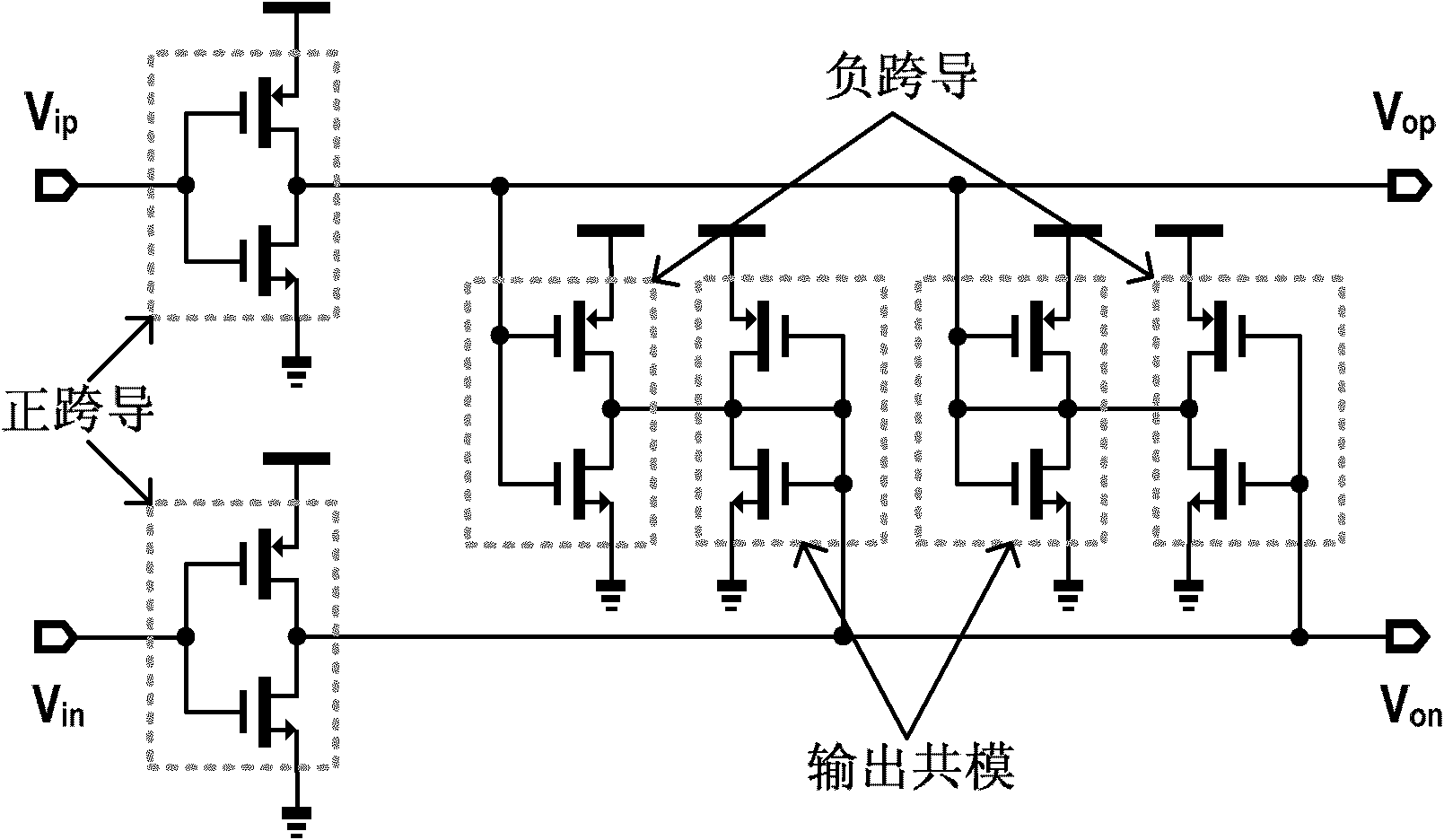 Suspension difference active inducer based on positive feedback