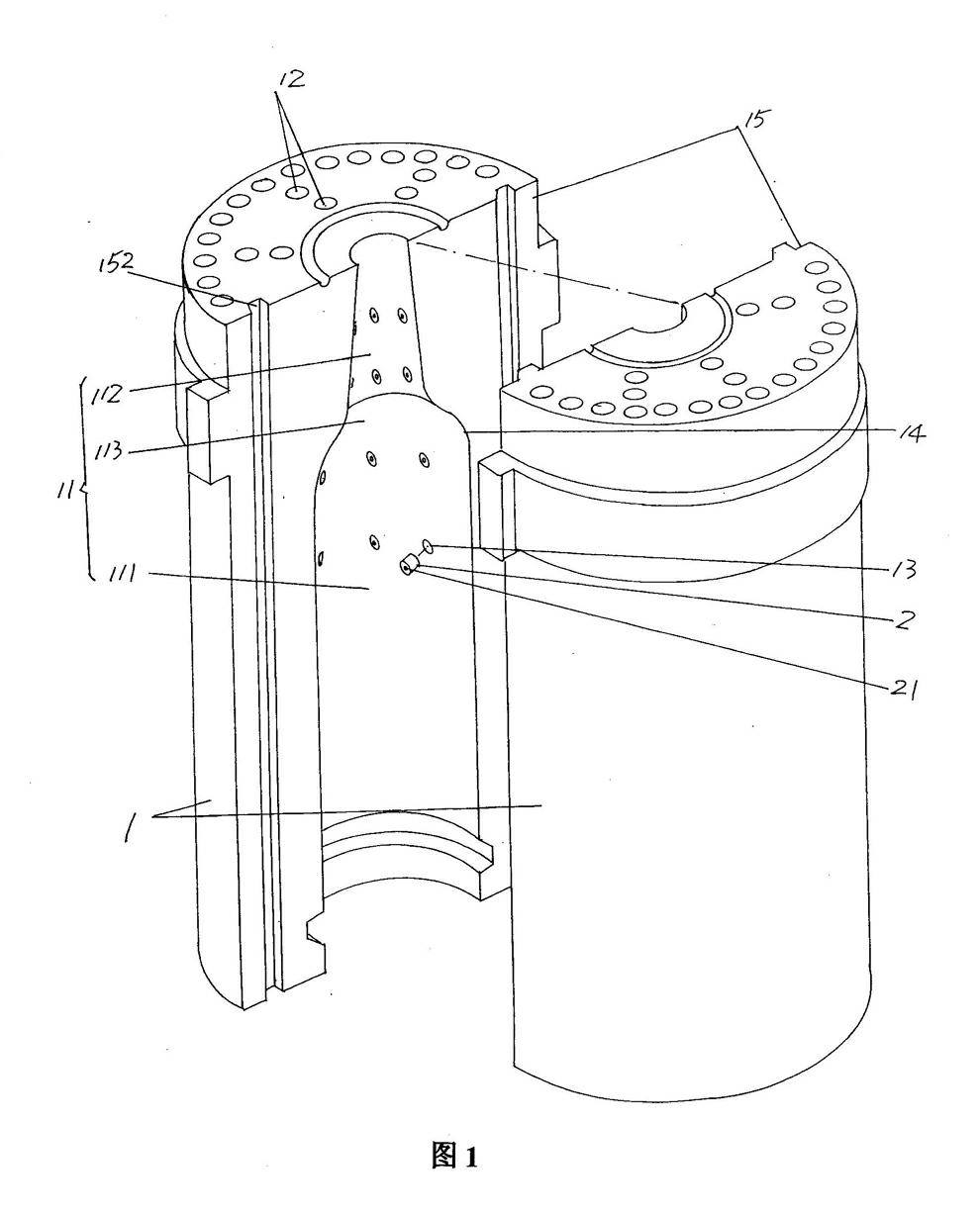 Mold for preparing glass container