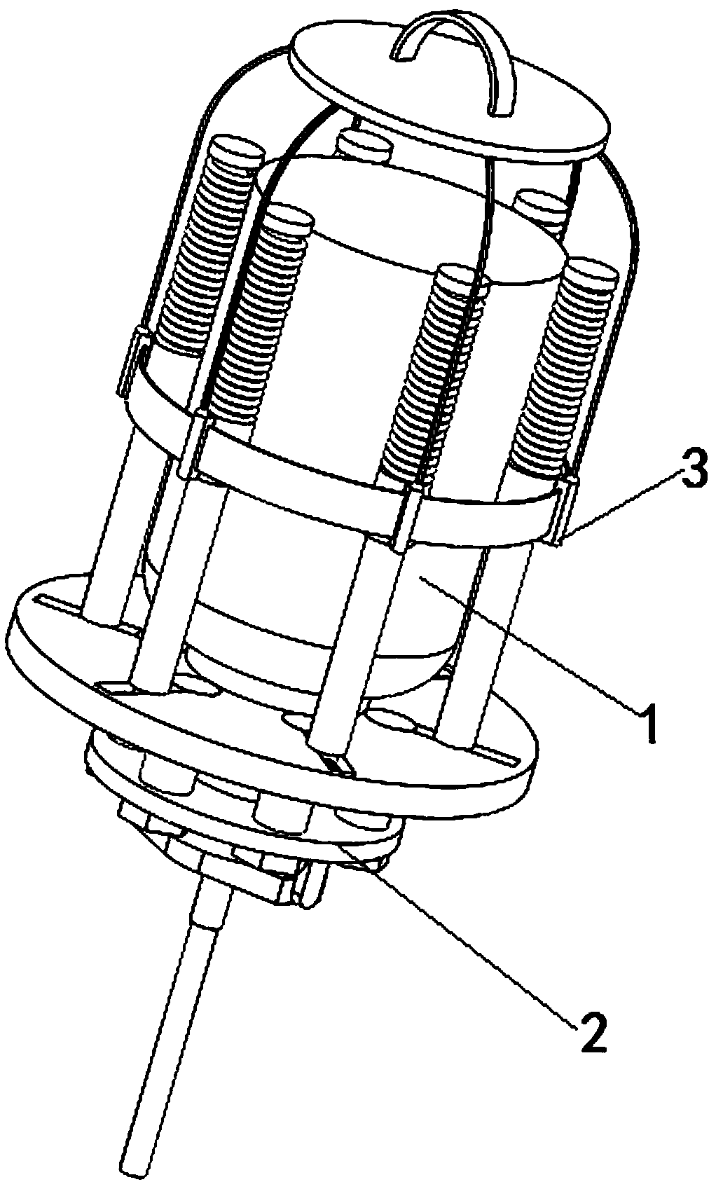 Fixing structure for preventing infusion set from falling off