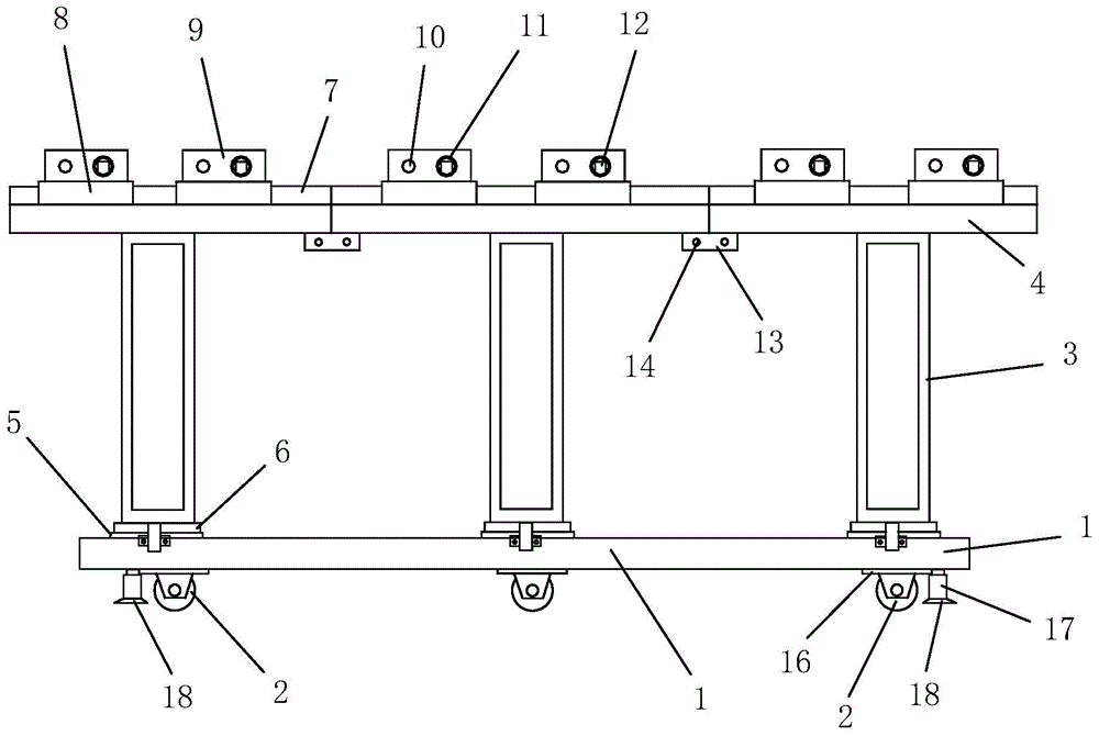 Tunnel blasting excavation construction multi-functional drilling and blasting trolley