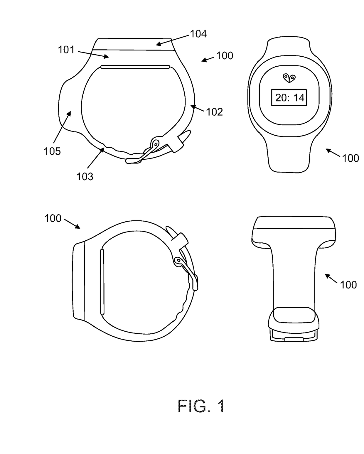 Single PCB wrist worn device