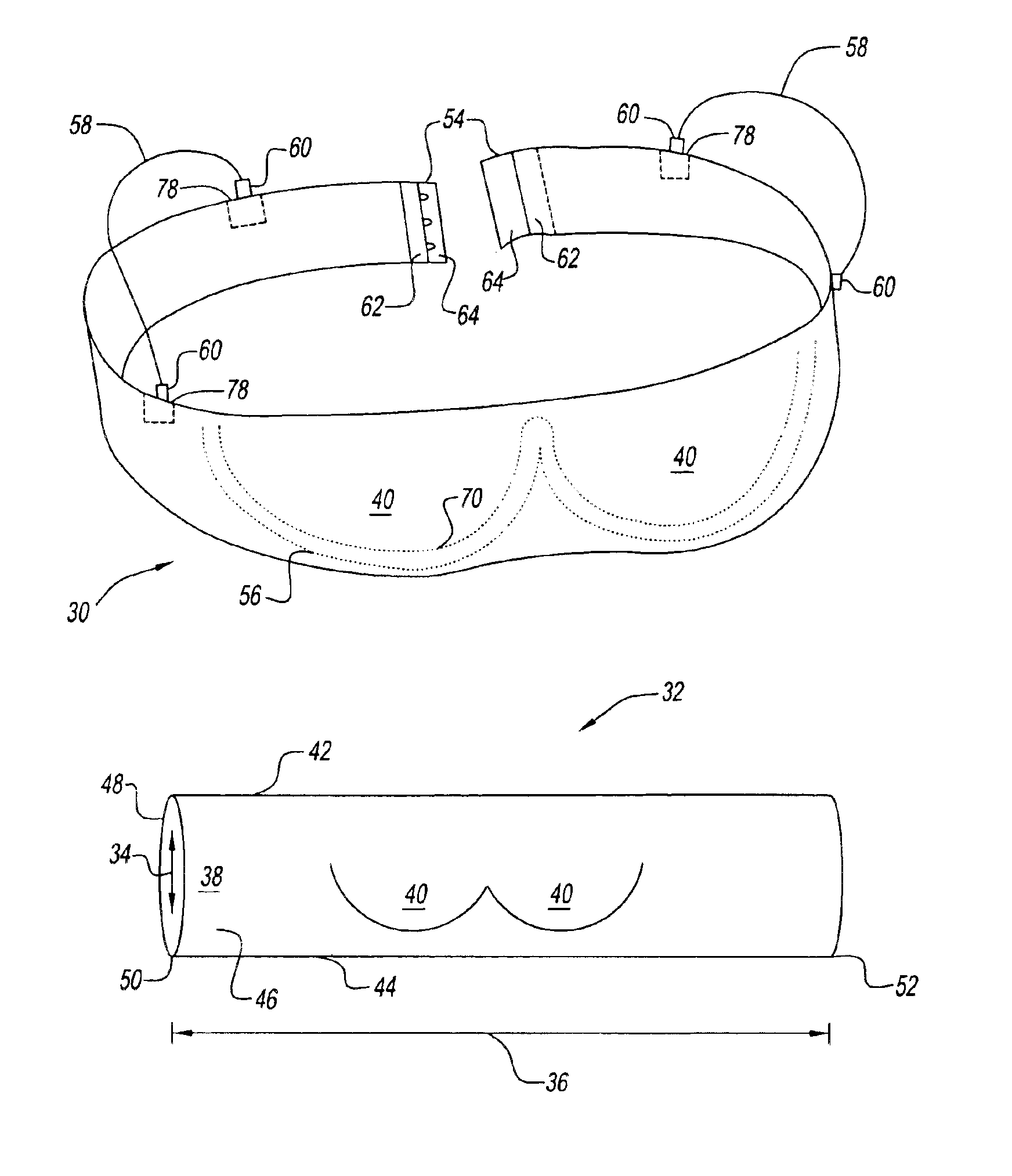 Tube brassiere and method of making