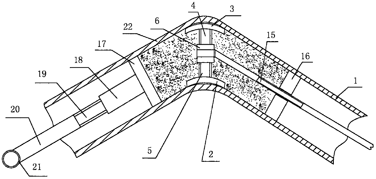 Heating and ventilation pipeline plastic natural bending supporting and heating and ventilation pipe fixing device and operation method