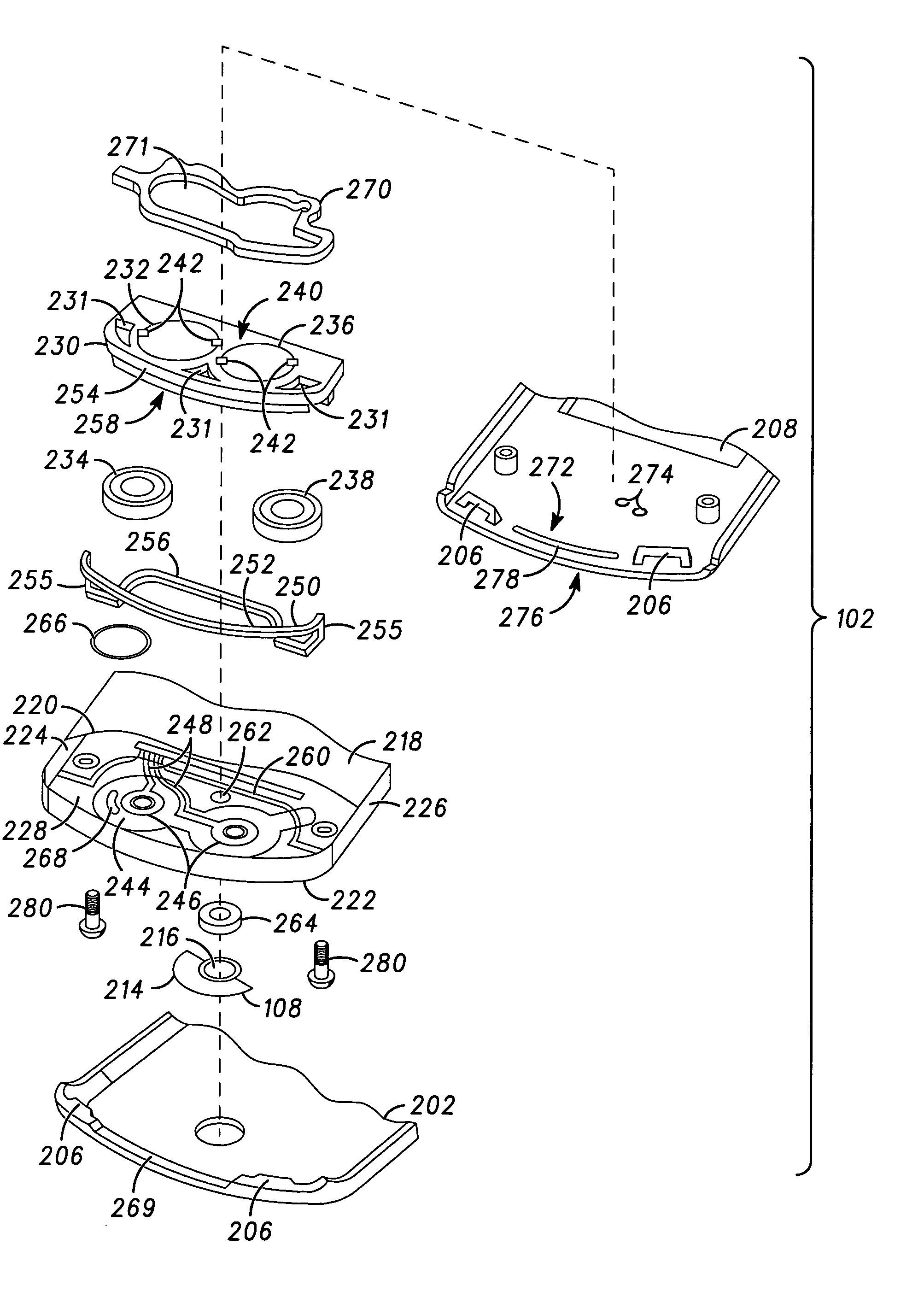 Audio system with acoustic shock control