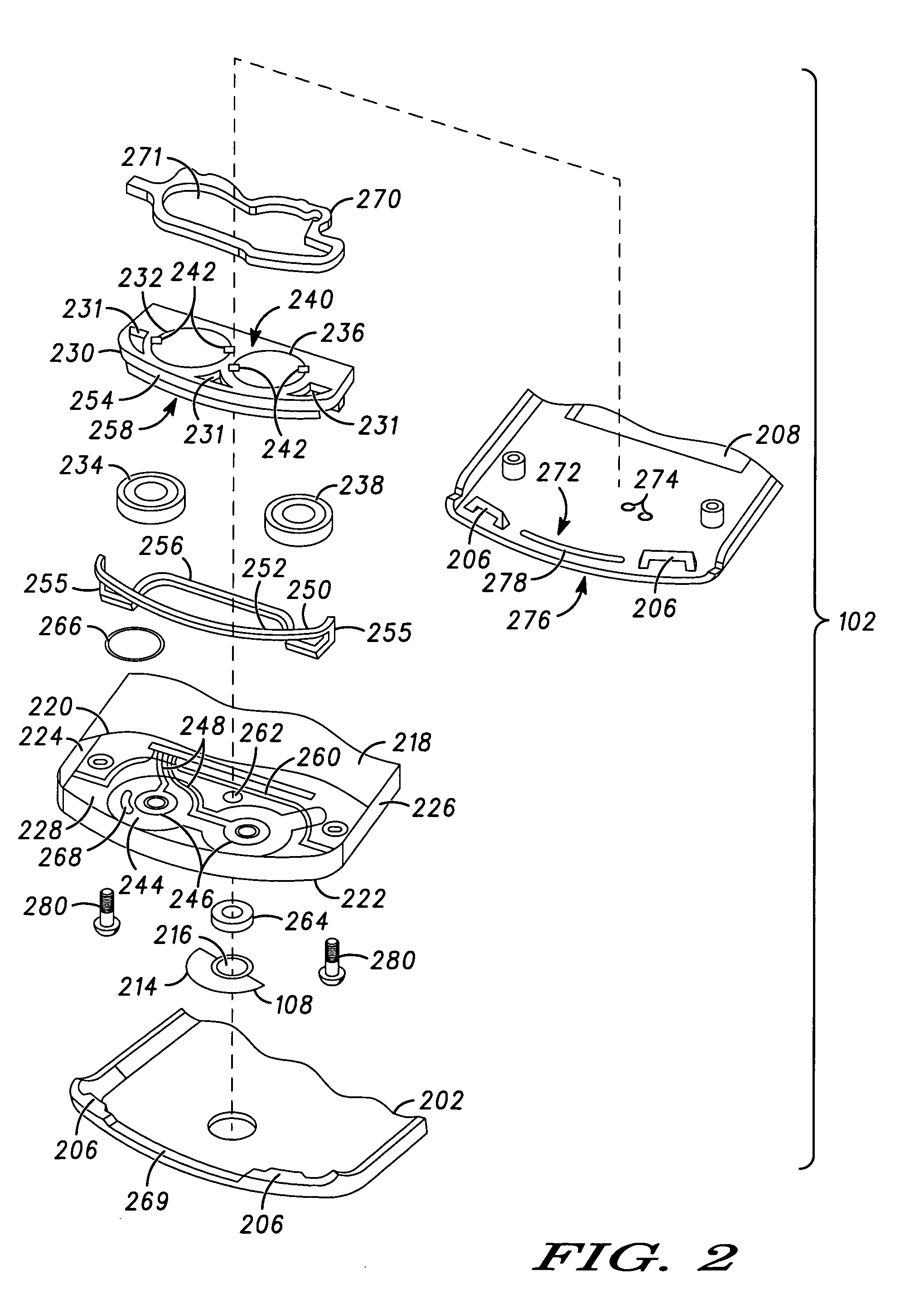 Audio system with acoustic shock control