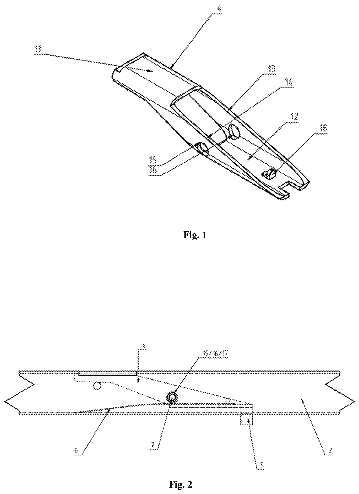 Folding transport container