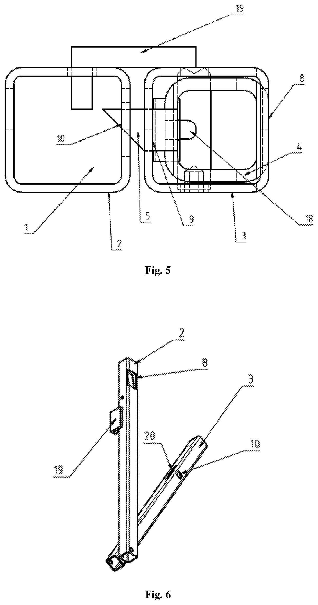 Folding transport container