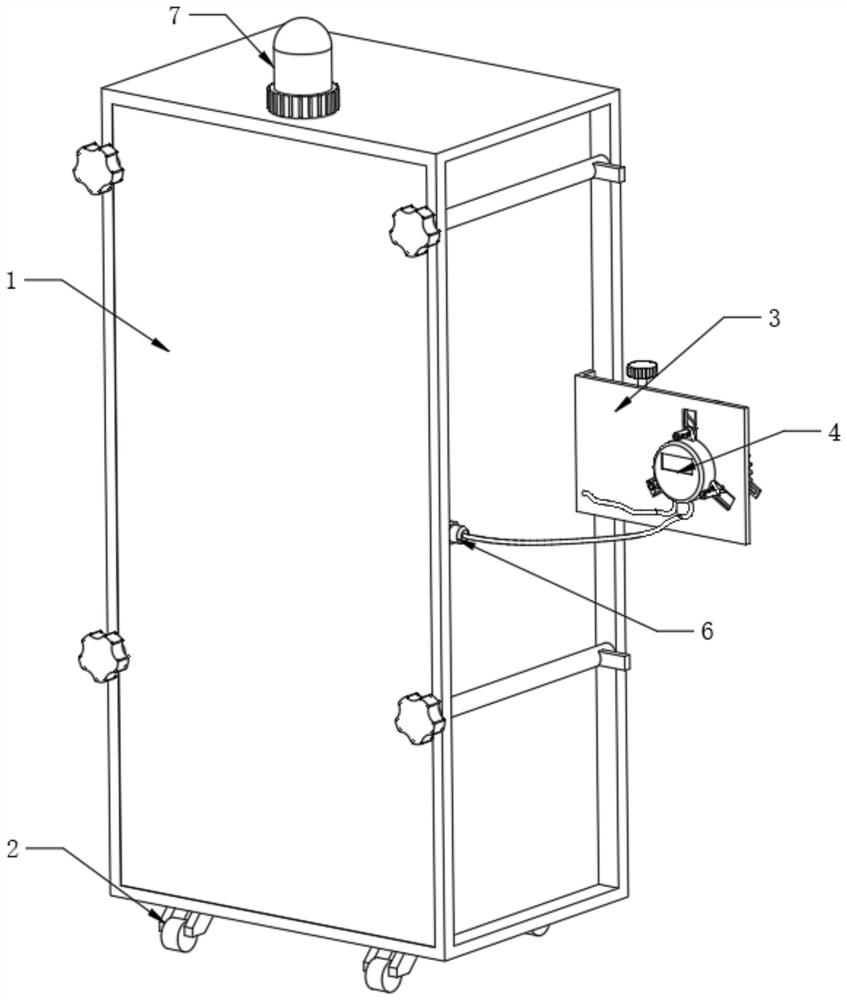 Dry-type trolley differential pressure detection alarm device, method and system