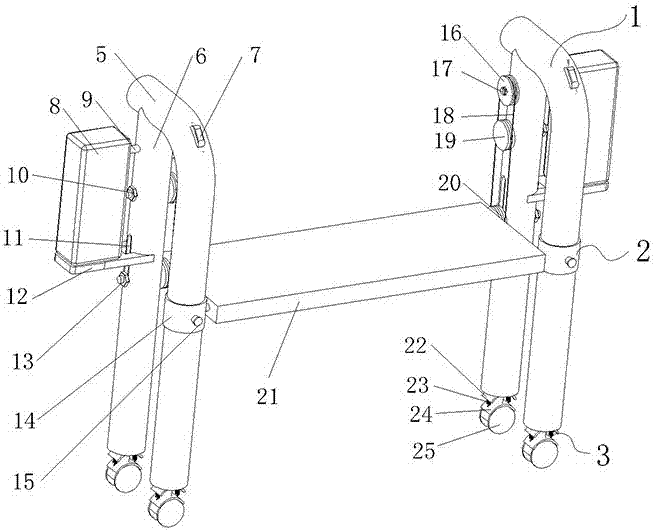 Device used for assisting patient in full-manual mode to move