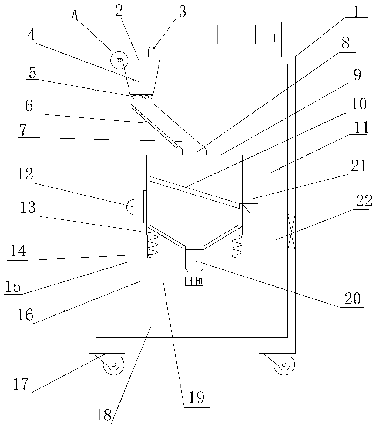 Device capable of detecting cement fineness conveniently