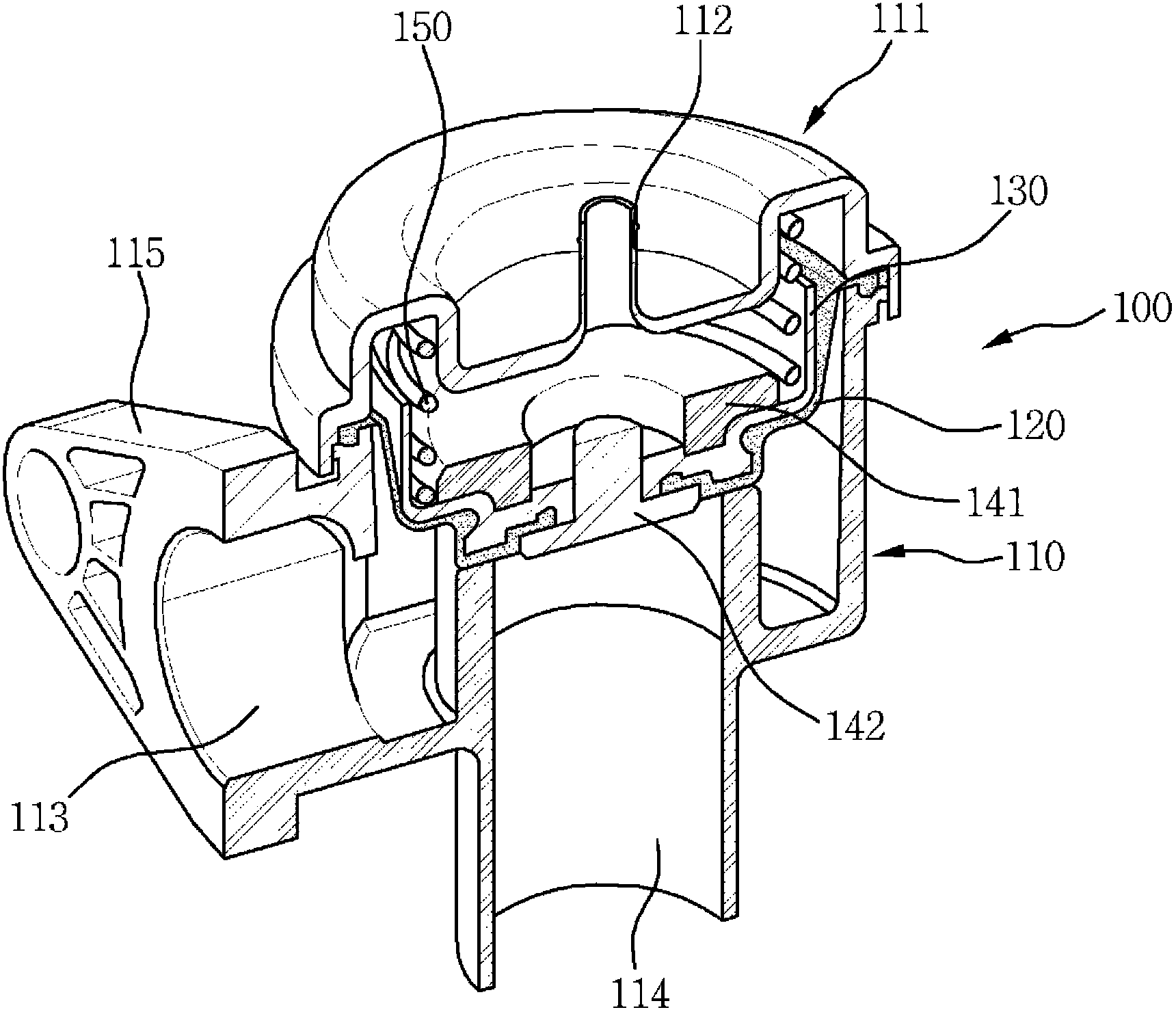 Anti-surge valve for vehicle