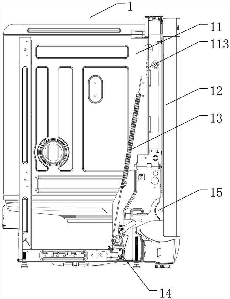 Door body protection device, dish-washing machine and control method of dish-washing machine