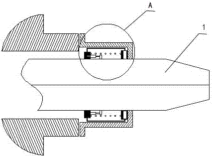 Ship stern shaft sealing device