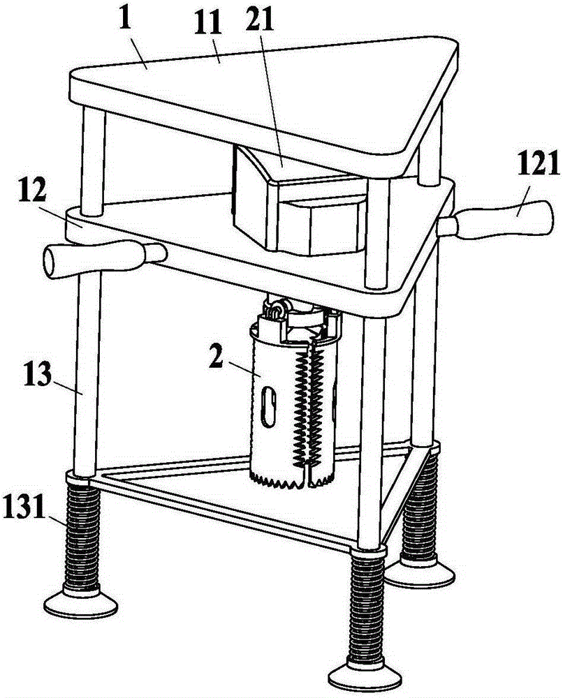 Radix angelicae pubescentis excavating and cutting treatment machine