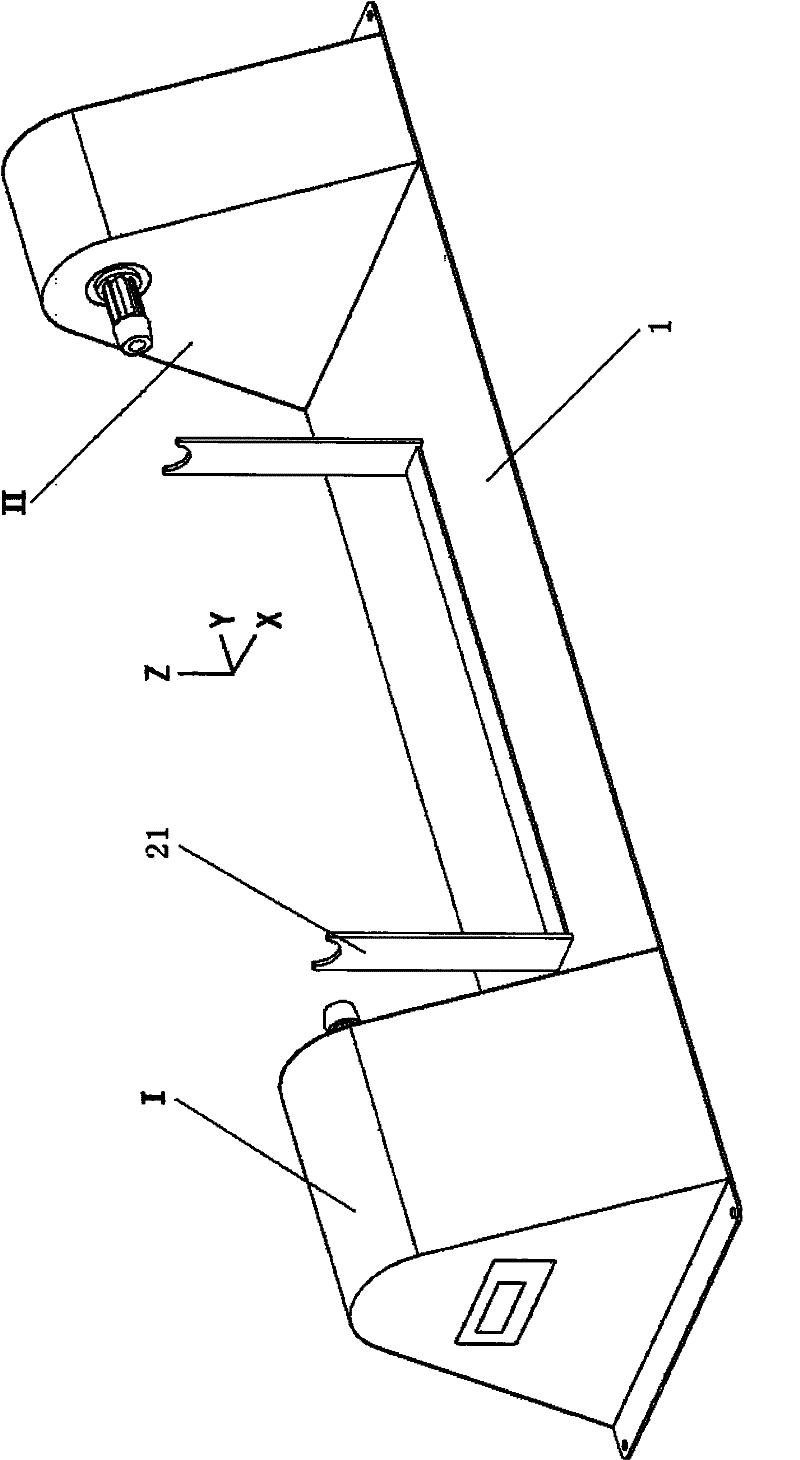 Tubular column type instrument board framework visual detection positioning device of automobile