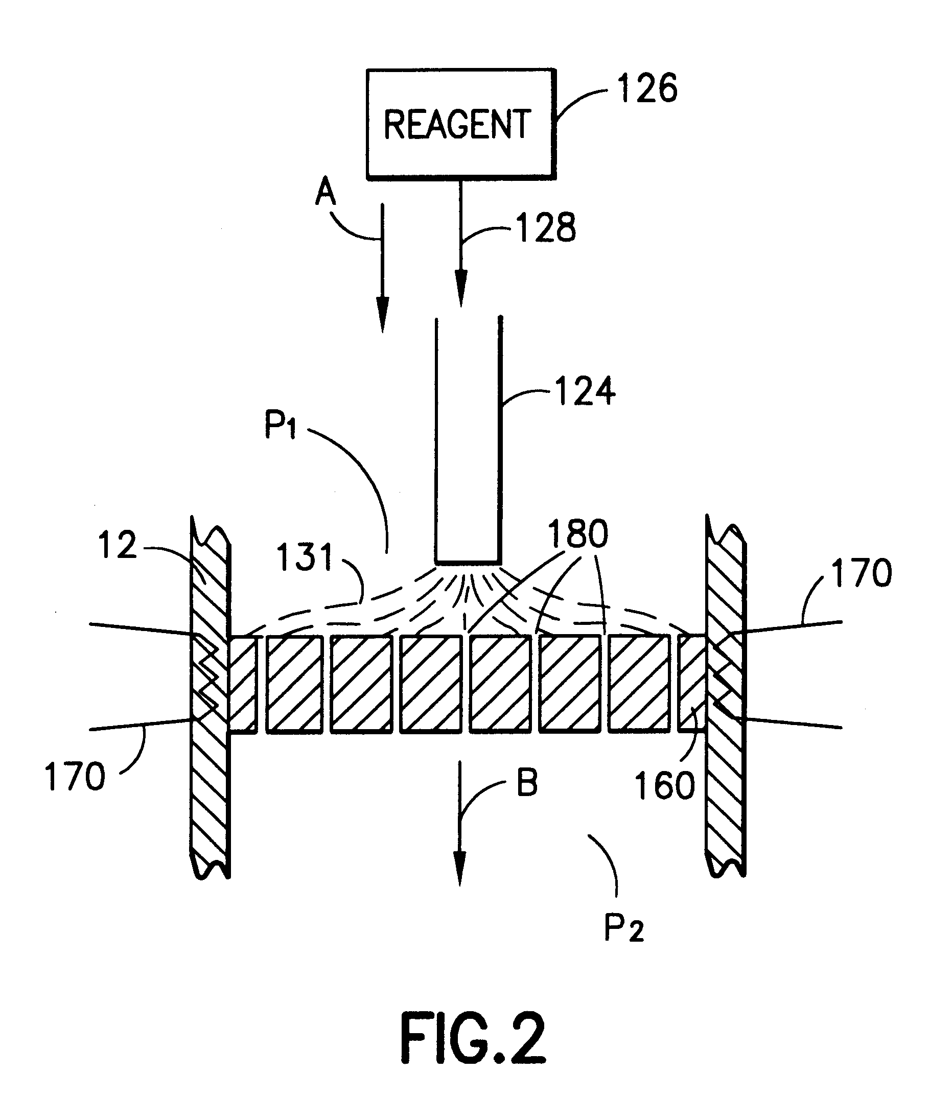 Liquid delivery system comprising upstream pressure control means