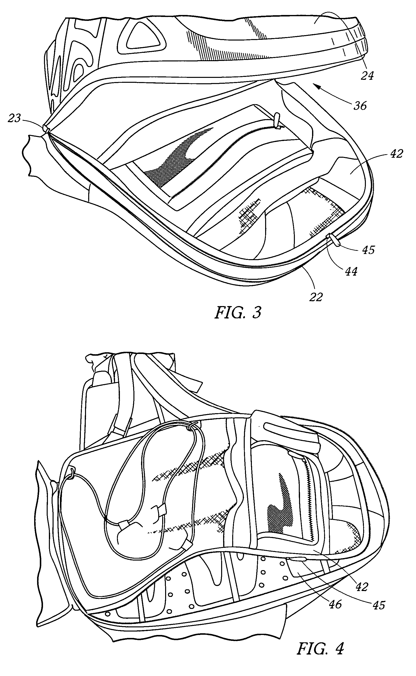 Backpack with segmented construction body protecting features