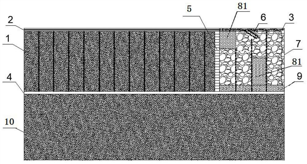 Special strip type filling mining method