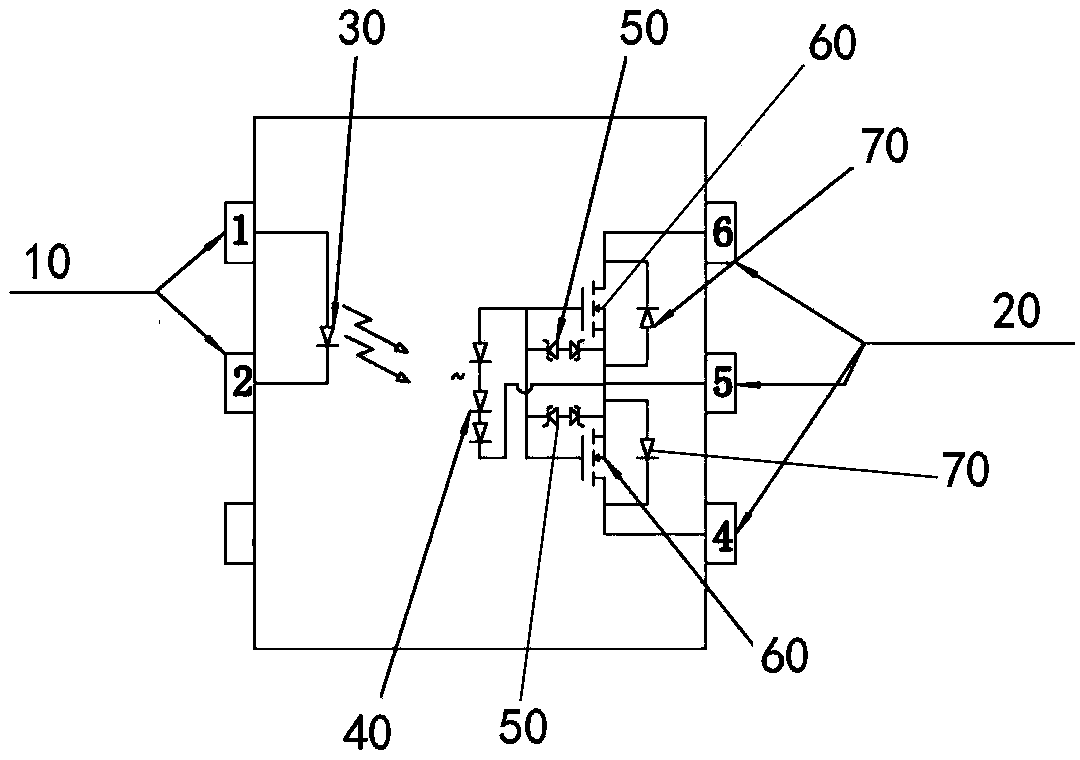 Novel optical MOS relay