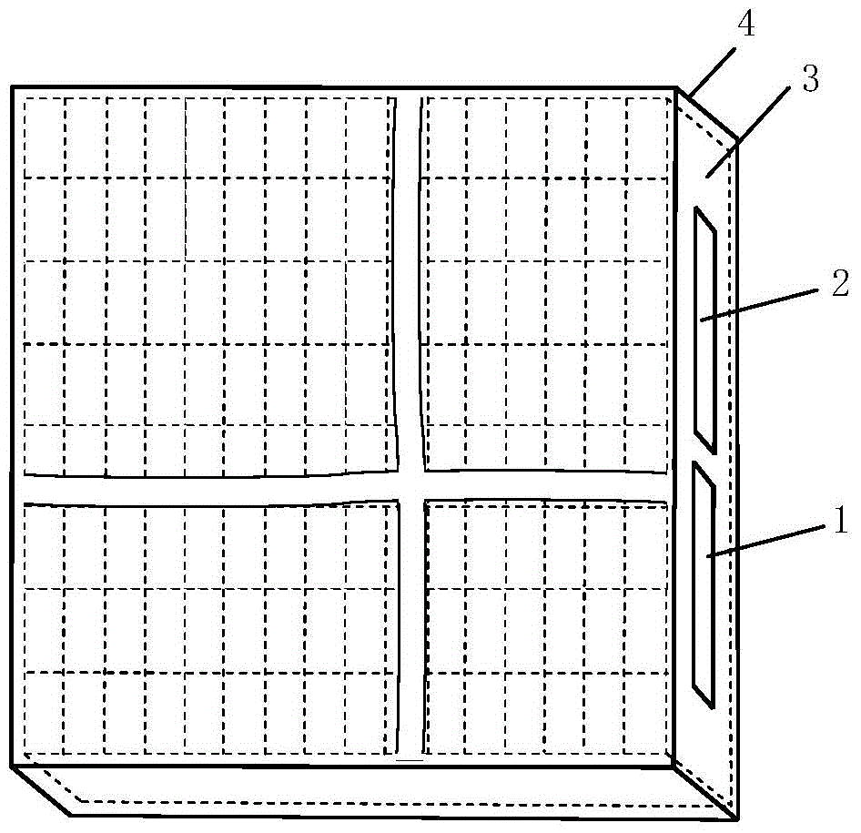 An area-array electronically controlled liquid crystal light-diverging microcylindrical mirror chip driven by dual-channel voltage signals