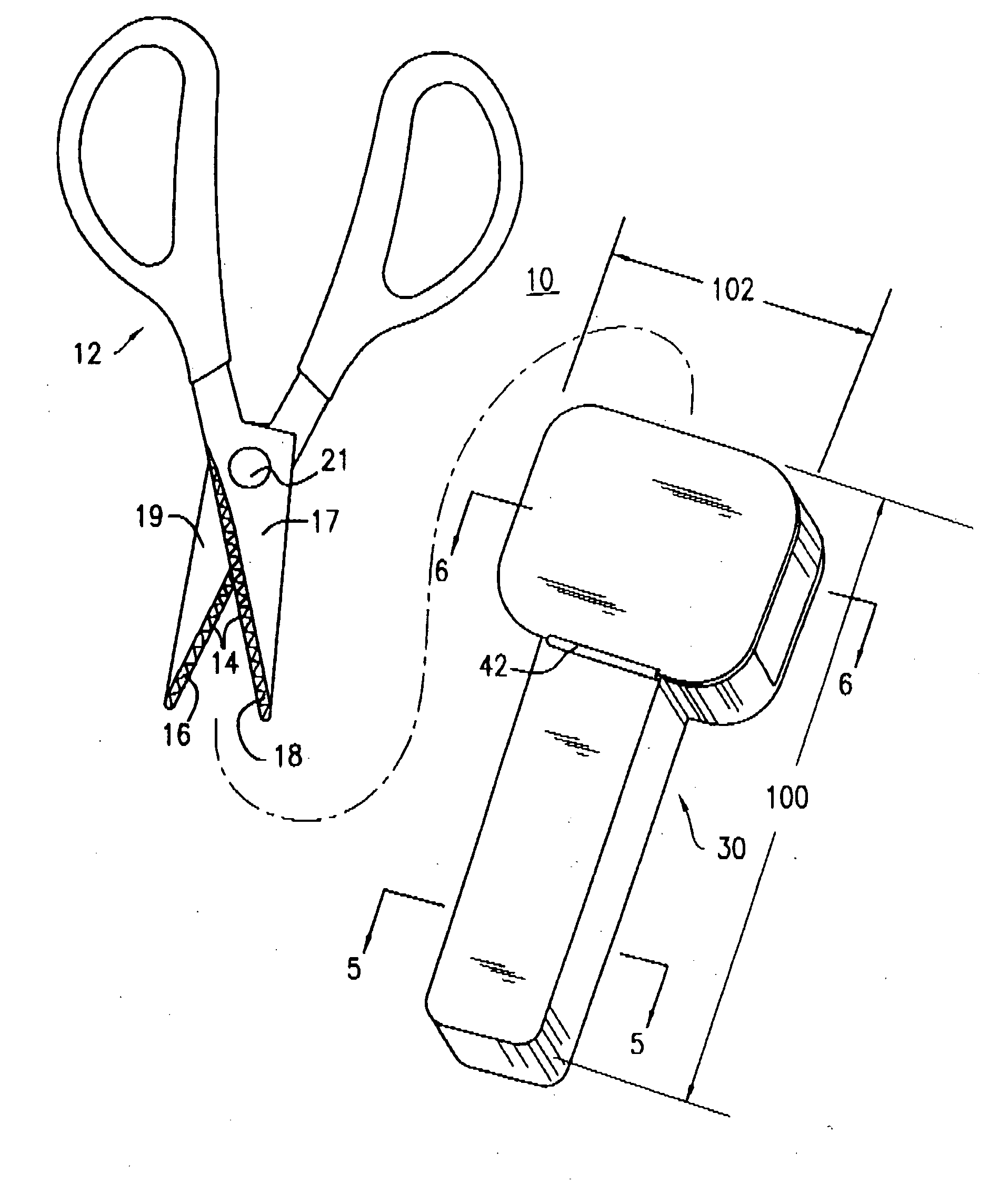 Travel food scissor