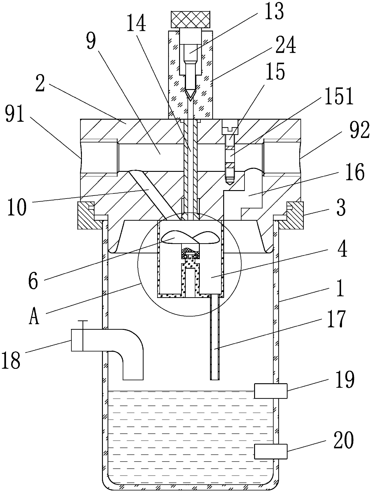 Gas-liquid two-phase mist generator and generation method thereof