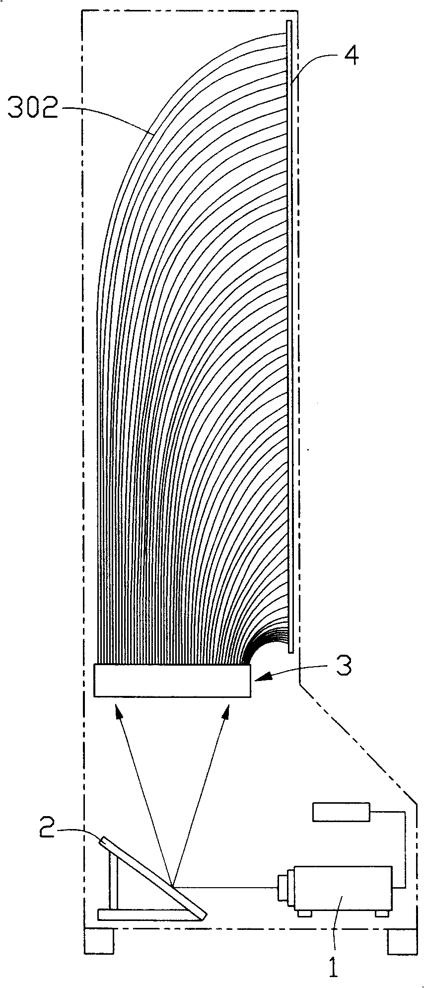 Optical fiber display