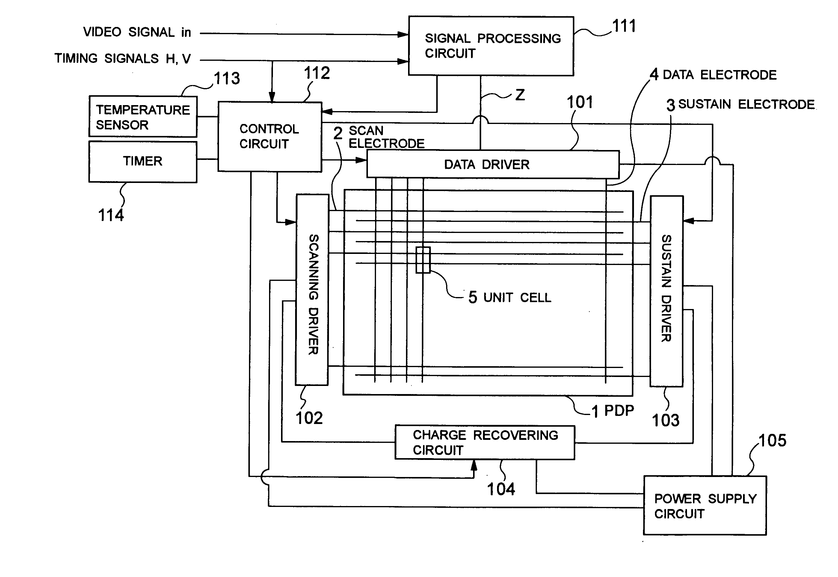 Plasma display and drive method for use on a plasma display