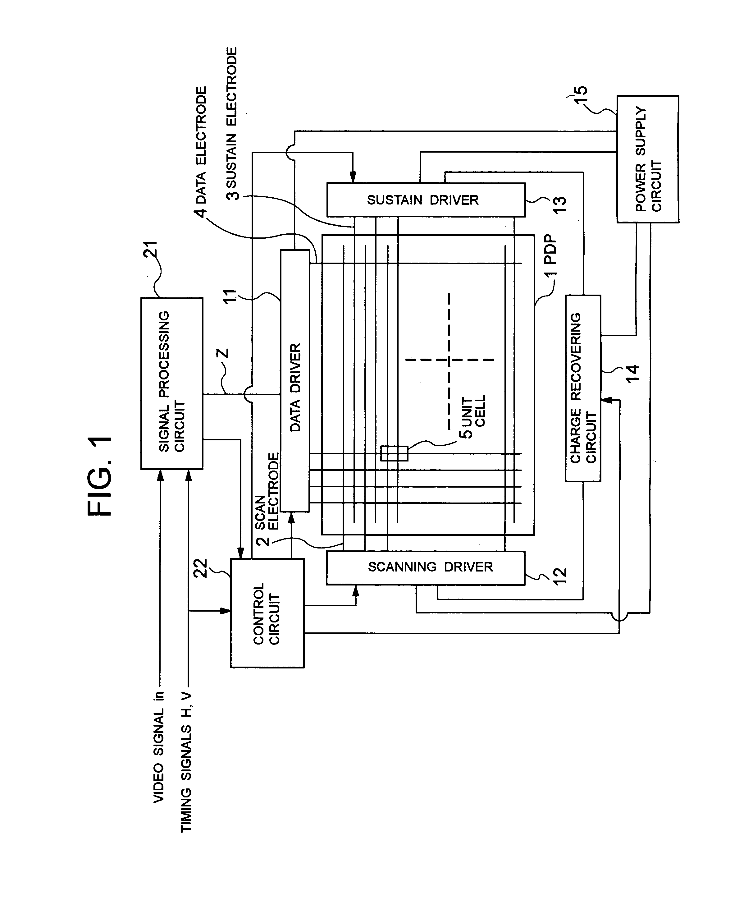 Plasma display and drive method for use on a plasma display