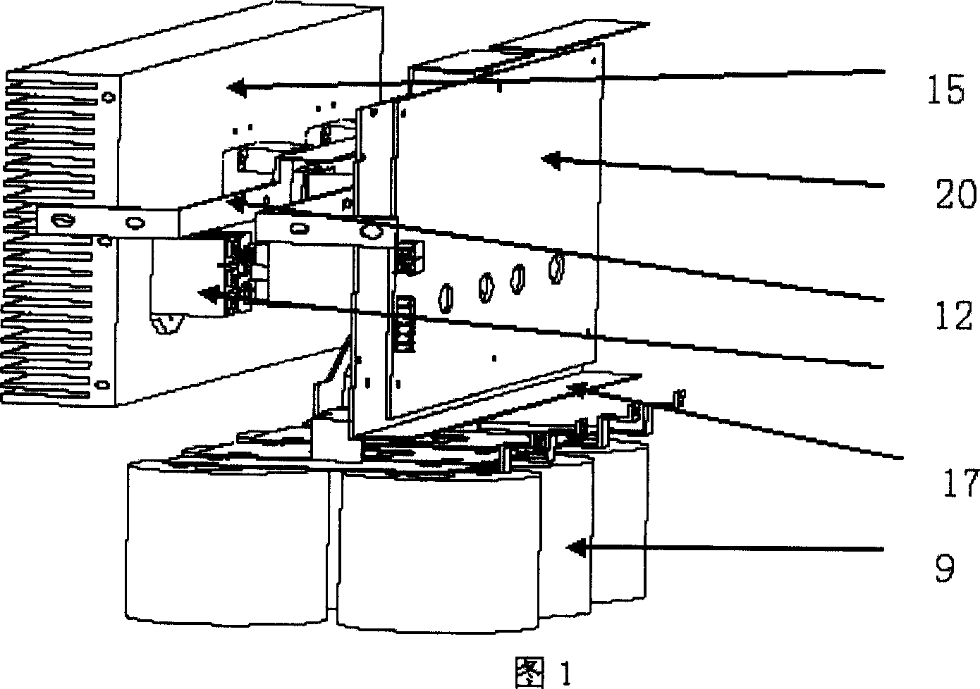 High-voltage frequency changing standard transducing power unit