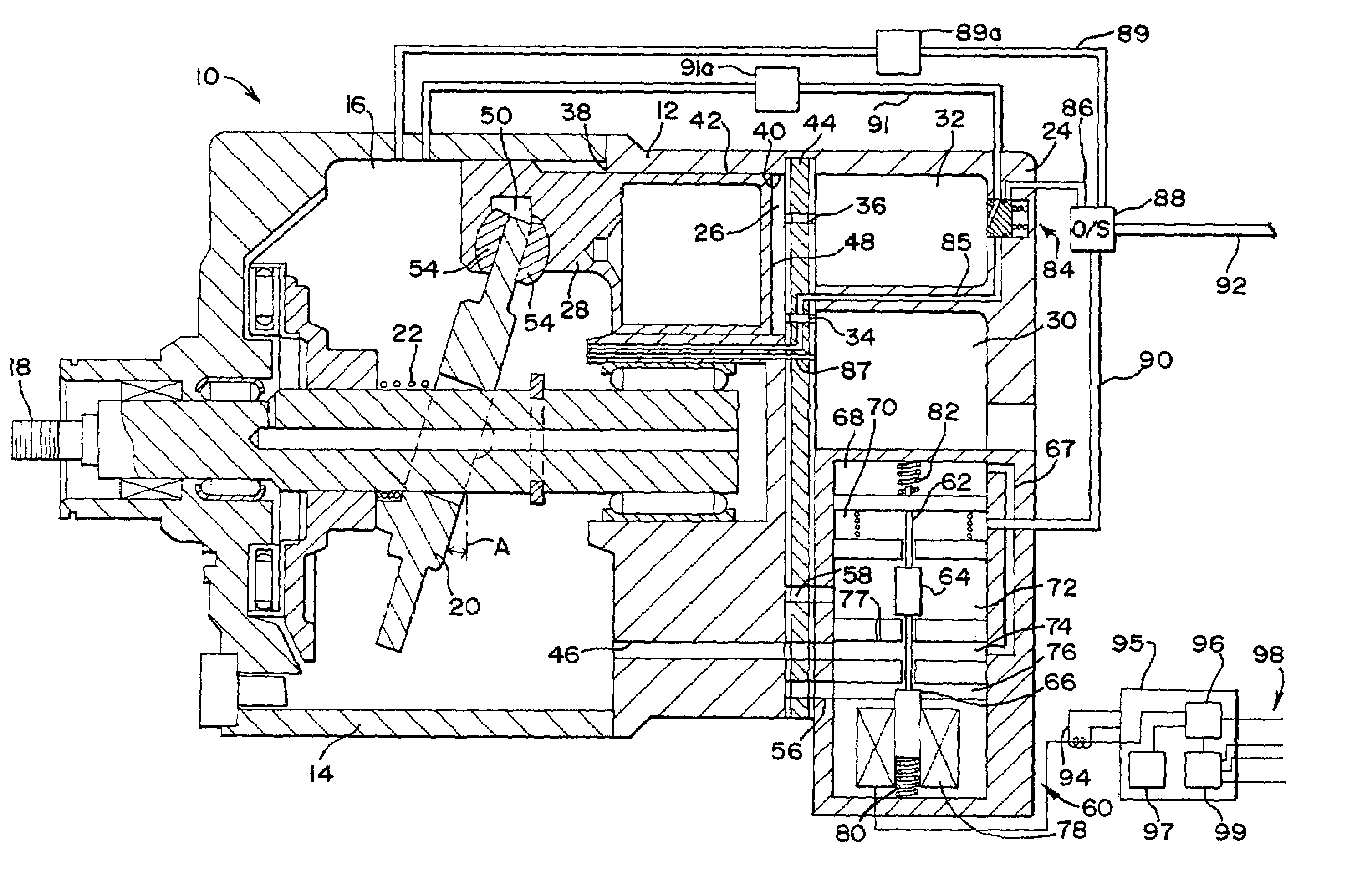 Controls for variable displacement compressor