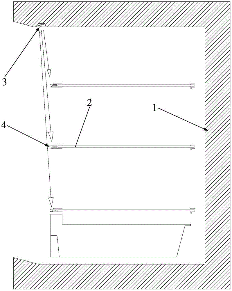 Refrigerator lighting structure and refrigerator