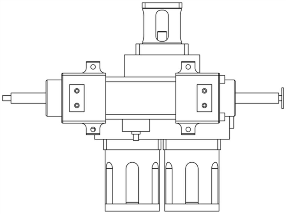 Electrostatic hydraulic actuator driven by a magnetostrictive axial double-piston pump and its working method