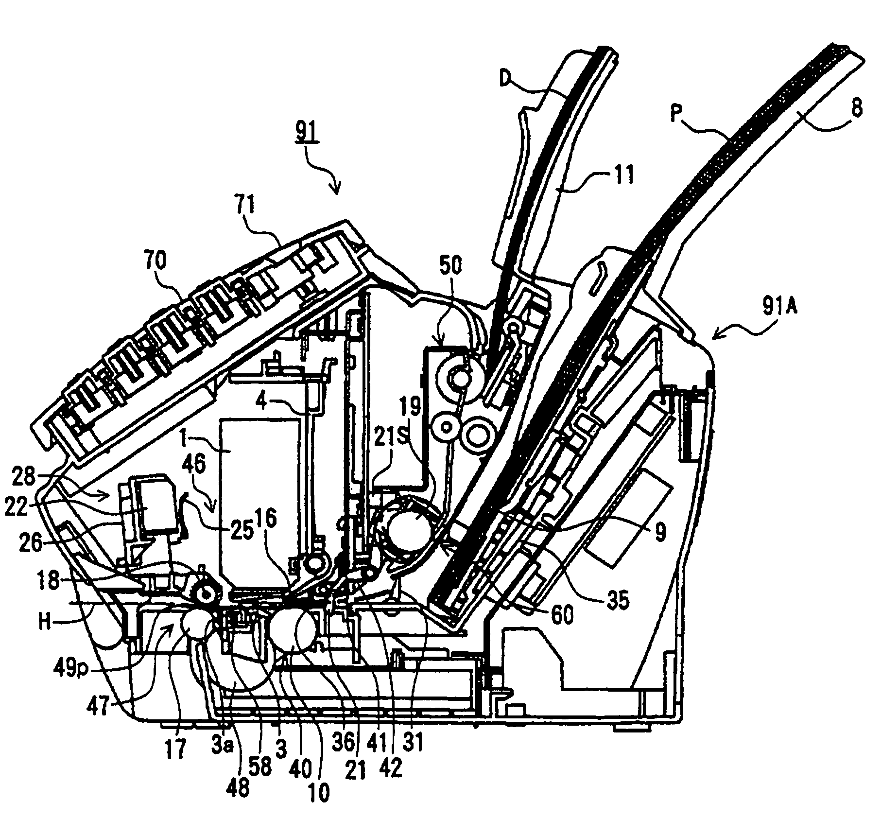 Image reading and recording apparatus