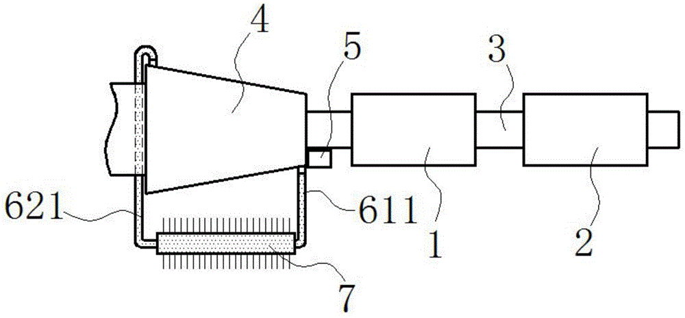 Cooling exhaust pipe