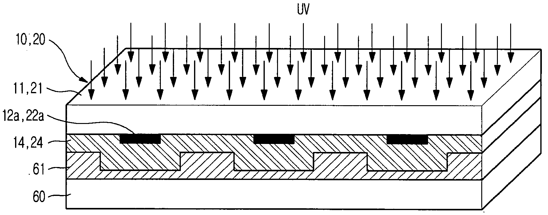 Method of forming a pattern using nano imprinting and method of manufacturing a mold to form such a pattern