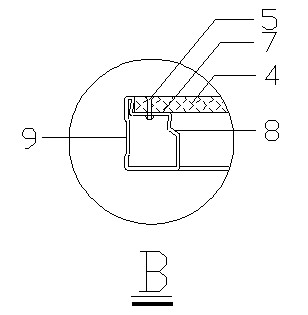 Light empty steel frame plywood formwork and assembling method