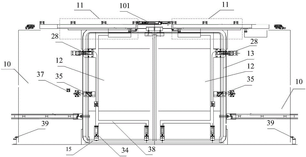 Sliding plug door system used for freight transport motor train unit