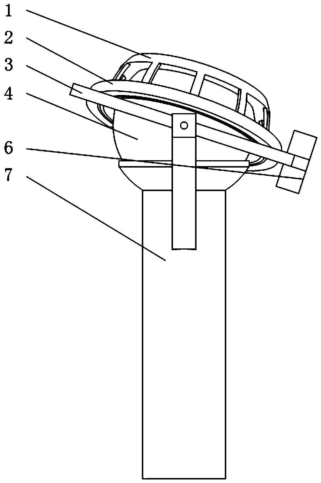 A three-dimensional attitude measurement device for air-floating ball bearings