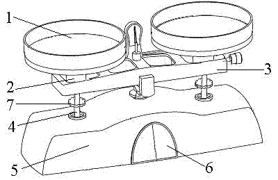 Counter balance capable of protecting knife edge of balance