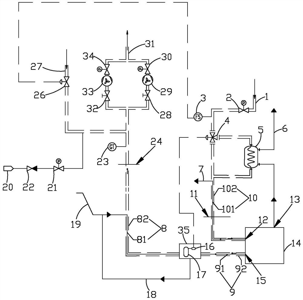 lng power ship double wall pipe ventilation system