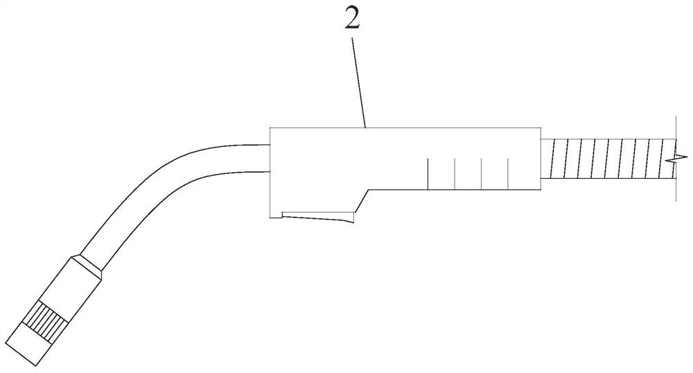 Manual argon tungsten-arc welding efficient welding combined device capable of automatically feeding fine welding wires and method