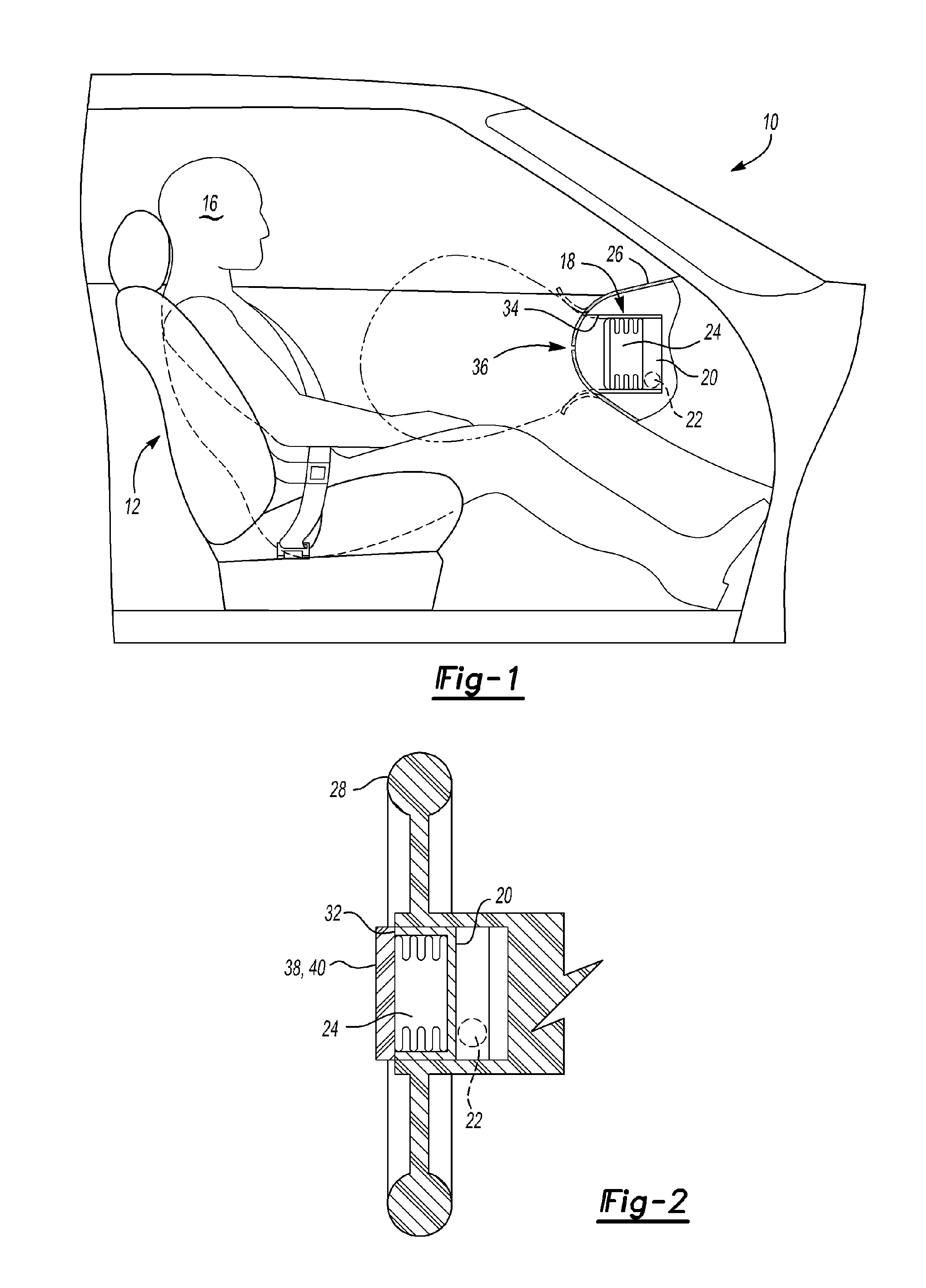 An air bag and a method of folding an air bag