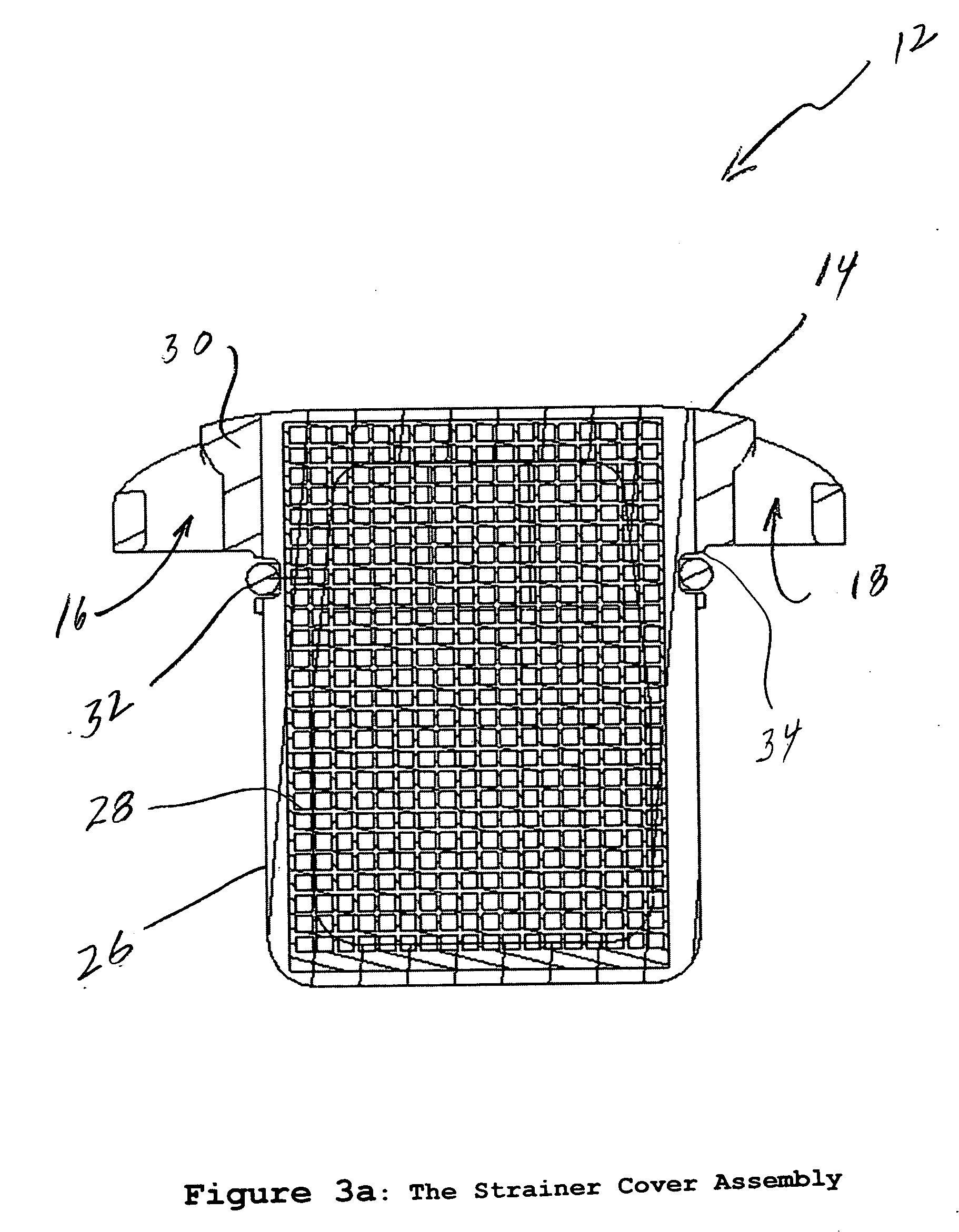 Snap on strainer with side-slide cleaning